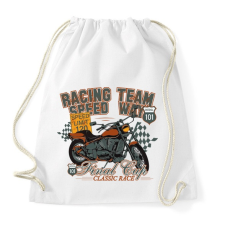 PRINTFASHION racing team - Sportzsák, Tornazsák - Fehér tornazsák