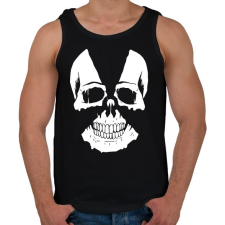 PRINTFASHION Radioaktiv koponya - Férfi atléta - Fekete atléta, trikó