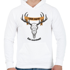 PRINTFASHION Radnóti Miklós - Előhang egy "MONODRÁMÁHOZ" - Férfi kapucnis pulóver - Fehér férfi pulóver, kardigán