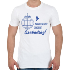 PRINTFASHION Radnóti Miklós - Népek kiáltják sorsodat - Férfi póló - Fehér férfi póló