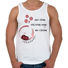 PRINTFASHION Radnóti Miklós - Péntek - Férfi atléta - Fehér