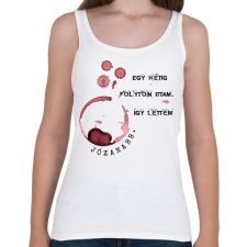 PRINTFASHION Radnóti Miklós - Péntek - Női atléta - Fehér női trikó