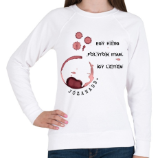 PRINTFASHION Radnóti Miklós - Péntek - Női pulóver - Fehér