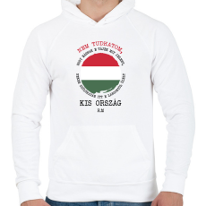 PRINTFASHION Radnóti - Nem tudhatom... - Férfi kapucnis pulóver - Fehér