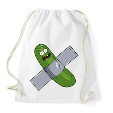 PRINTFASHION Ragasztós uborka Rick - Sportzsák, Tornazsák - Fehér tornazsák