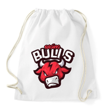 PRINTFASHION Raging Bulls - Sportzsák, Tornazsák - Fehér tornazsák