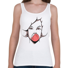 PRINTFASHION Rágós csaj - Női atléta - Fehér