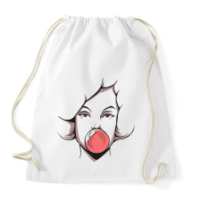 PRINTFASHION Rágós csaj - Sportzsák, Tornazsák - Fehér tornazsák