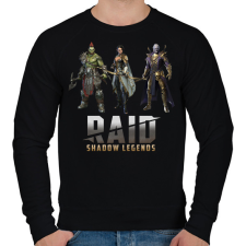 PRINTFASHION Raid: Shadow Legends - Férfi pulóver - Fekete férfi pulóver, kardigán