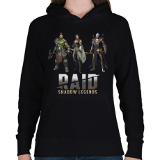 PRINTFASHION Raid: Shadow Legends - Női kapucnis pulóver - Fekete