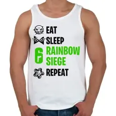 PRINTFASHION Rainbow Six Siege - Férfi atléta - Fehér