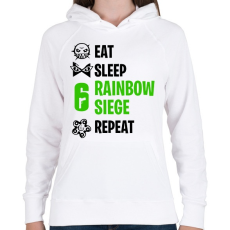 PRINTFASHION Rainbow Six Siege - Női kapucnis pulóver - Fehér