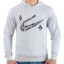 PRINTFASHION rajzolNIKEll.fekete - Férfi kapucnis pulóver - Sport szürke férfi pulóver, kardigán