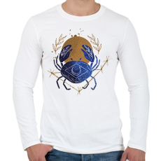 PRINTFASHION Rák - Férfi hosszú ujjú póló - Fehér