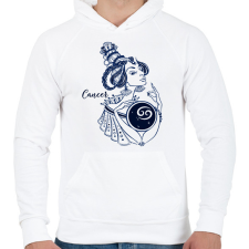 PRINTFASHION rák - Férfi kapucnis pulóver - Fehér férfi pulóver, kardigán