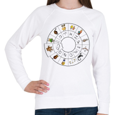 PRINTFASHION Rák - Női pulóver - Fehér női pulóver, kardigán