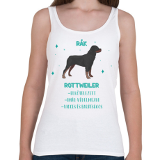PRINTFASHION Rák - Rottweiler - Női atléta - Fehér