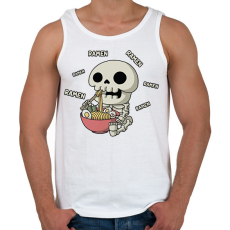 PRINTFASHION Ramen és csontváz - Férfi atléta - Fehér