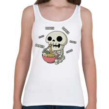 PRINTFASHION Ramen és csontváz - Női atléta - Fehér női trikó