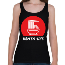 PRINTFASHION Ramen life - Női atléta - Fekete