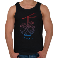 PRINTFASHION Ramen tenger - Férfi atléta - Fekete atléta, trikó