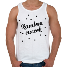 PRINTFASHION Random cuccok - Táska minta - Férfi atléta - Fehér atléta, trikó