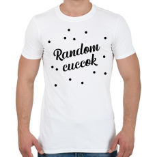PRINTFASHION Random cuccok - Táska minta - Férfi póló - Fehér