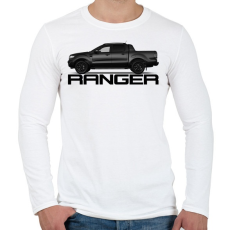 PRINTFASHION Ranger - Férfi hosszú ujjú póló - Fehér