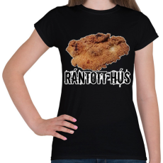 PRINTFASHION rántott hús  - Női póló - Fekete