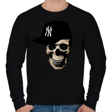 PRINTFASHION rapper skull - Férfi pulóver - Fekete férfi pulóver, kardigán