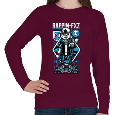 PRINTFASHION Rappin - Női pulóver - Bordó