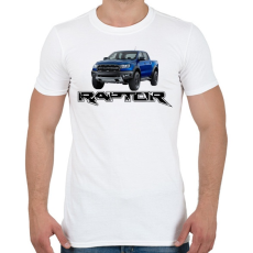 PRINTFASHION Raptor - Férfi póló - Fehér