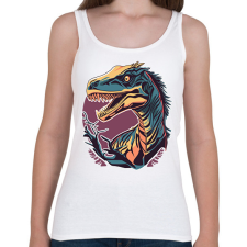 PRINTFASHION raptor - Női atléta - Fehér női trikó