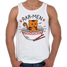 PRINTFASHION Rar-men - Férfi atléta - Fehér atléta, trikó