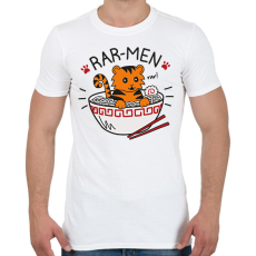 PRINTFASHION Rar-men - Férfi póló - Fehér