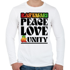 PRINTFASHION Rastafari - Férfi hosszú ujjú póló - Fehér
