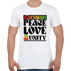PRINTFASHION Rastafari - Férfi póló - Fehér