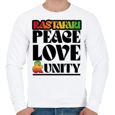 PRINTFASHION Rastafari - Férfi pulóver - Fehér