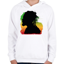 PRINTFASHION Rastafari - Gyerek kapucnis pulóver - Fehér gyerek pulóver, kardigán