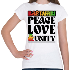 PRINTFASHION Rastafari - Női póló - Fehér női póló