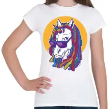 PRINTFASHION Rasztás ló - Női póló - Fehér női póló