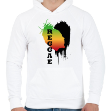 PRINTFASHION Rasztás raggea - Férfi kapucnis pulóver - Fehér férfi pulóver, kardigán