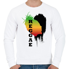 PRINTFASHION Rasztás raggea - Férfi pulóver - Fehér férfi pulóver, kardigán