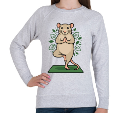 PRINTFASHION Rat yoga - Női pulóver - Sport szürke