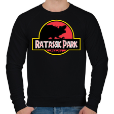 PRINTFASHION Ratassic Park - Férfi pulóver - Fekete férfi pulóver, kardigán