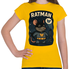 PRINTFASHION Ratman - Női póló - Sárga női póló