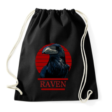 PRINTFASHION Raven - Sportzsák, Tornazsák - Fekete tornazsák