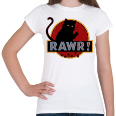 PRINTFASHION Rawr - Női póló - Fehér