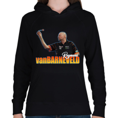 PRINTFASHION Raymond van Barneveld - Női kapucnis pulóver - Fekete