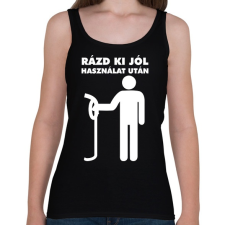 PRINTFASHION Rázd ki jól! - Női atléta - Fekete női trikó